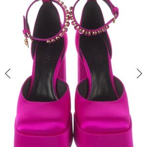 Versace Fuchsia Platform Sandals